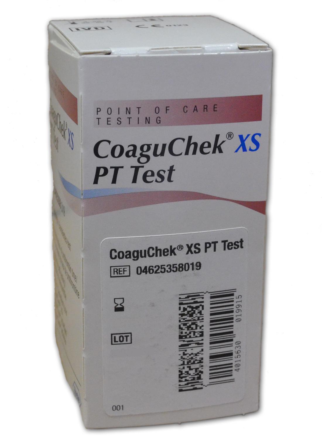 CoaguChek XS PT/INR Test Strips 24/bx - Exp 07/19